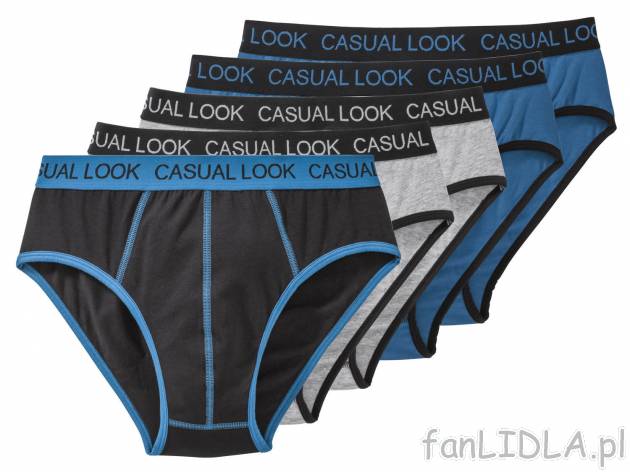 Slipy, 5 par** , cena 6,99 PLN  
-  95% bawełny, 5% elastanu 
-  rozmiary: M-XL