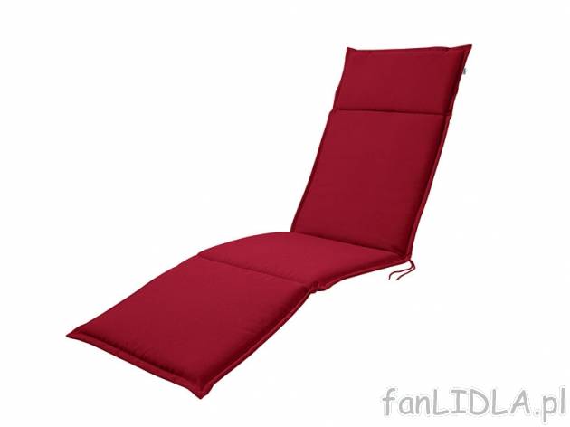Poduszka na leżak Florabest, cena 59,90 PLN za 1 szt. 
- wymiary: ok. 167 x 50 ...