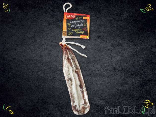 Kiełbasa surowa z Pages , cena 9,00 PLN za 250 g/1 opak., 100 g=4,00 PLN.