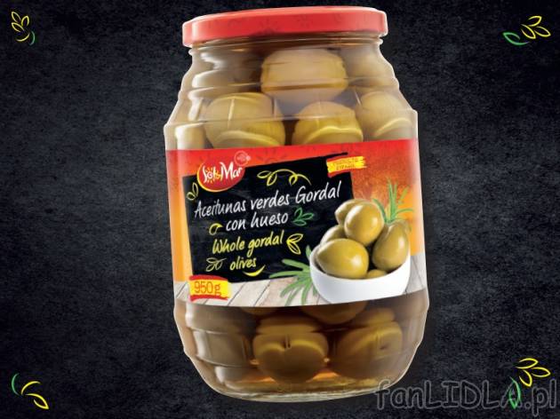 Oliwki olbrzymie z pestką , cena 11,00 PLN za 950 g/1 opak., 1 kg=21,04 PLN.