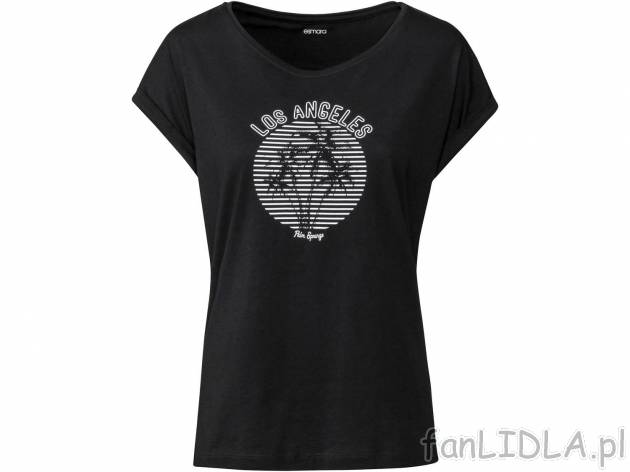 T-shirt z bawełny , cena 9,99 PLN. Damska koszulka na lato. 
- 100% bawełny
- ...