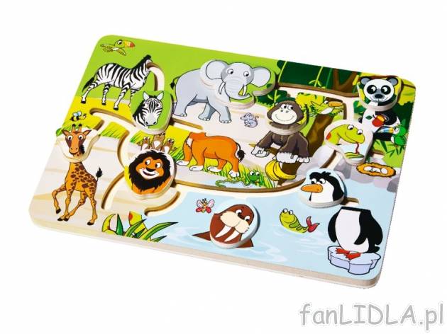 Gry edukacyjne lub puzzle z drewna , cena 22,99 PLN za 1 opak. 
- 5 rodzajów do ...