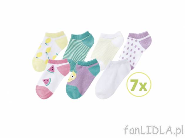 Skarpetki, 7 par* , cena 2,43 PLN  
-  rozmiary: 19-30