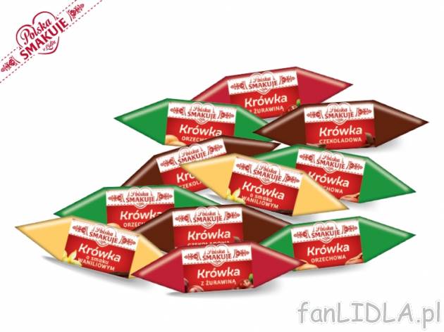 Krówka smakowa , cena 1,00 PLN za 100 g 
-      różne rodzaje
