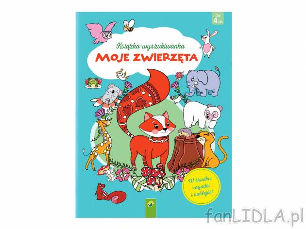 Książka kreatywna Moje zwierzęta, cena 14,99 PLN za 1 szt. W środku znajdziemy ...