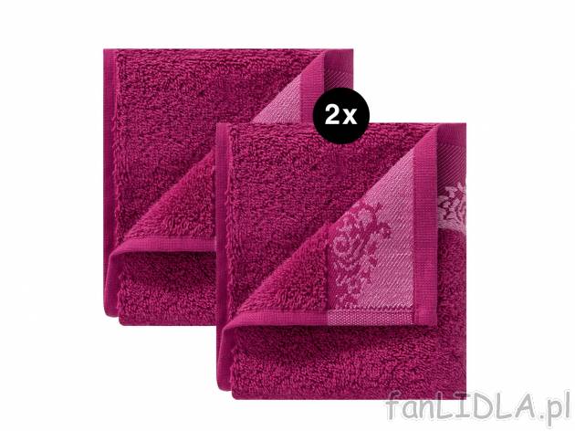 Ręczniki 30 x 50 cm, 2 szt. , cena 9,99 PLN  
-  100% bawełny
-  500 g/m2