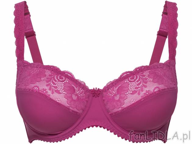 Biustonosz z koronką , cena 24,99 PLN 
- z fiszbinami
- rozmiary: 85C, 85D, 90C, ...