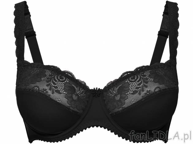 Biustonosz z koronką , cena 24,99 PLN 
- z fiszbinami
- rozmiary: 85C, 85D, 90C, ...