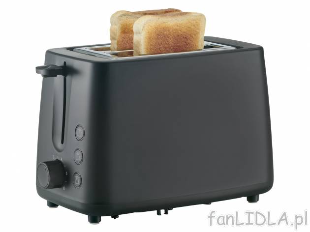 Toster 870 W , cena 54,90 PLN 
- funkcja rozmrażania, podgrzewania i wyłączania
- ...