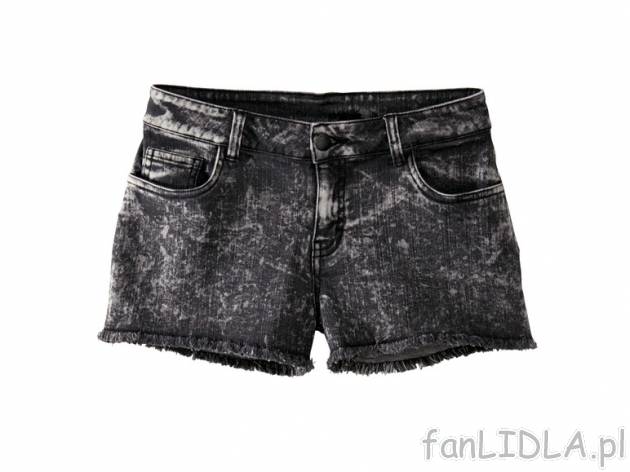 Szorty jeansowe Esmara, cena 34,99 PLN za 1 para 
- rozmiary: 36 - 42 
- 3 wzory ...