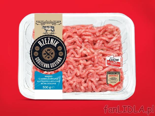 Mięso garmażeryjne wieprzowo-wołowe , cena 3,00 PLN za 500g/1 opak., 1kg=7,98 PLN.