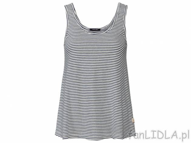 Top z lnem , cena 34,99 PLN 
- 55% lnu, 45% wiskozy (LENZING™ ECOVERO™)
- ...