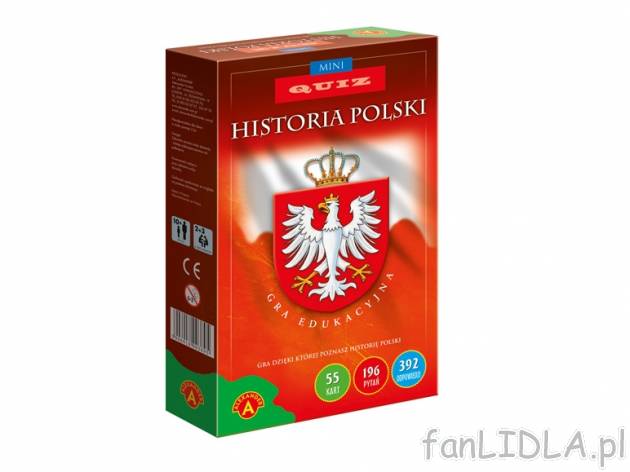 Quiz mini , cena 9,99 PLN za 1 opak. 
QUIZ PRZYRODA I GEOGRAFIA POLSKI
 Opis: ...