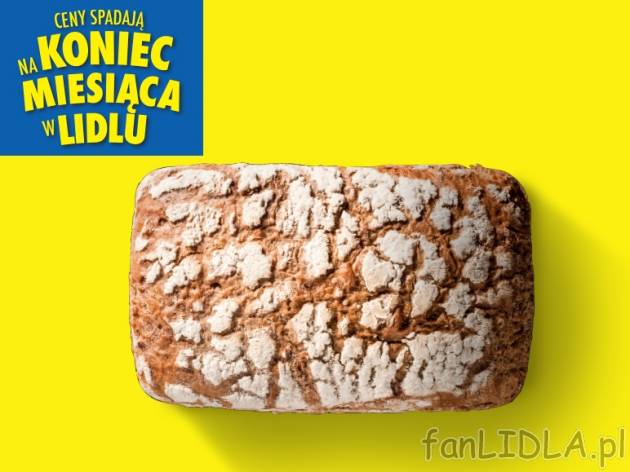 Chleb żytni , cena 1,00 PLN za 500 g/1 opak., 1 kg=2,98 PLN.