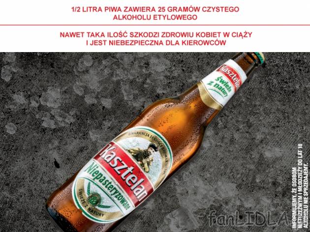 Kasztelan Niepasteryzowany , cena 2,00 PLN za 660 ml/1 but., 1 l=3,70 PLN.