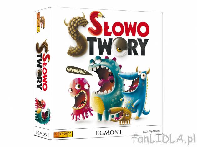 Gra Słowostwory , cena 49,99 PLN za 1 opak. Gra już od 8 lat, dla grupy 2-7 graczy. ...