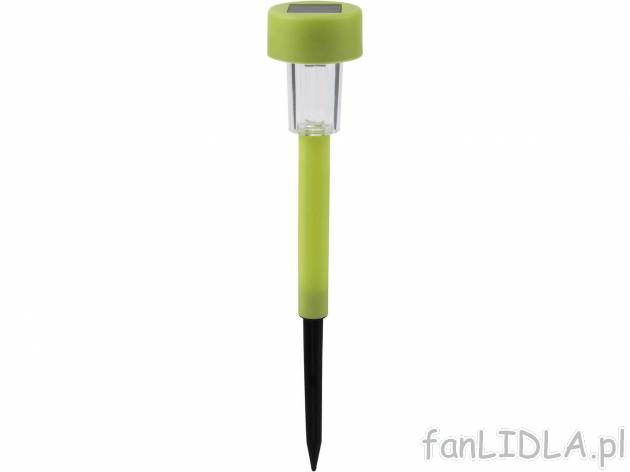 Lampy solarne LED, 5 szt. , cena 21,99 PLN 
- ok. 30,5 cm
- czas pracy ok. 8 h
- ...