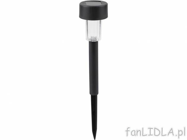 Lampy solarne LED, 5 szt. , cena 21,99 PLN 
- ok. 30,5 cm
- czas pracy ok. 8 h
- ...