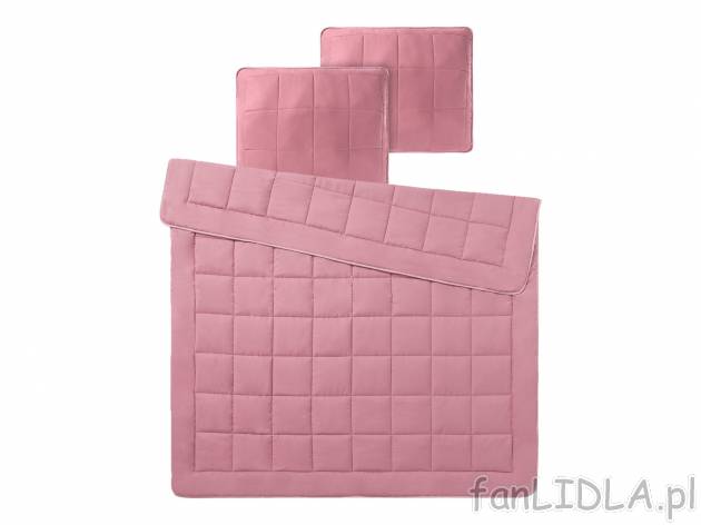 Dwustronny komplet kołdra + 2 poduszki, 160 x 200 cm , cena 99,00 PLN 
- 2 poduszki: ...