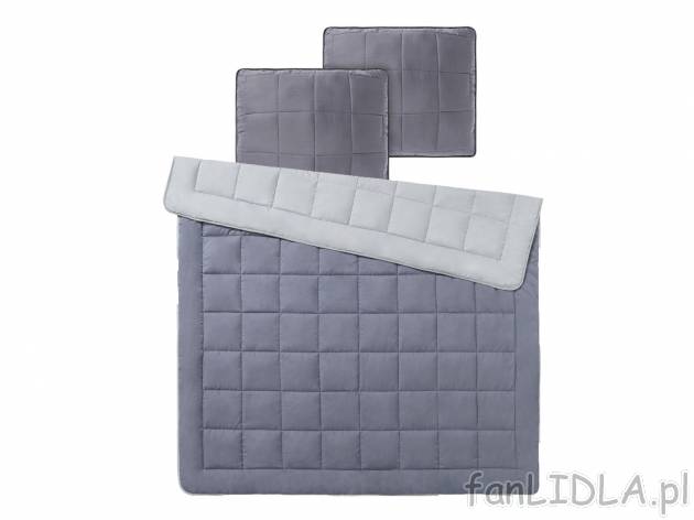 Dwustronny komplet kołdra + 2 poduszki, 220 x 200 cm , cena 119,00 PLN 
- 2 poduszki: ...