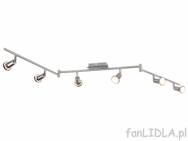 Sufitowa lampa LED , cena 149,00 PLN 
- 6 energooszczędnych żarówek led o ciepłym, ...