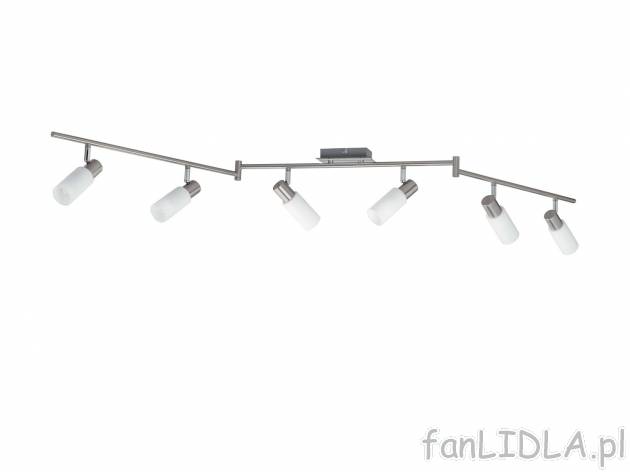 Sufitowa lampa LED , cena 149,00 PLN 
- 6 energooszczędnych żarówek led o ciepłym, ...