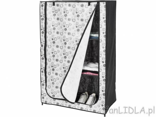 Szafa tekstylna na ubrania , cena 59,90 PLN 
- ok. 80 x 123 x 45 cm (szer. x wys. ...