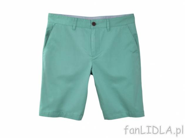 Bermudy typu chino Livergy, cena 34,99 PLN za 1 szt. 
- 100% bawełna 
- rozmiary: ...