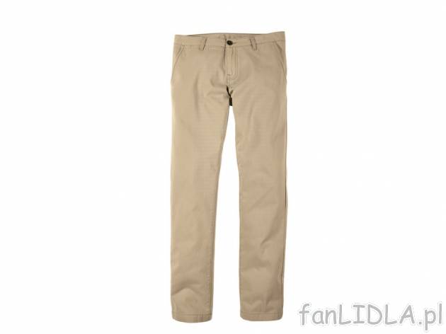 Spodnie typu chino Livergy, cena 49,99 PLN za 1 para 
- 100% bawełna 
- 3 kolory ...