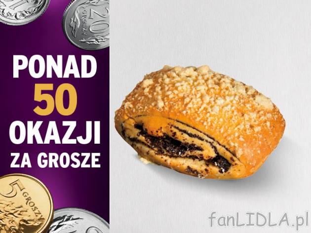 Drożdżówka z makiem , cena 0,00 PLN za 100 g/1 szt.