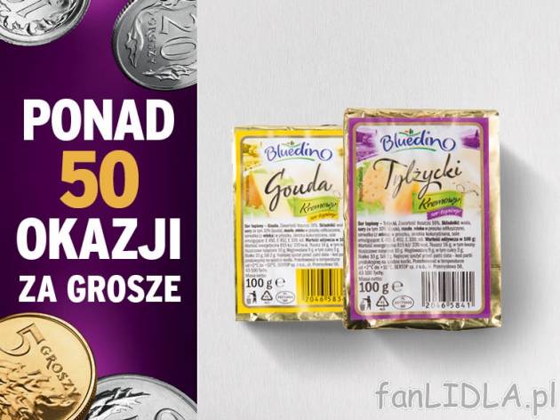 Bluedino Ser topiony kremowy , cena 0,00 PLN za 100 g/1 opak.