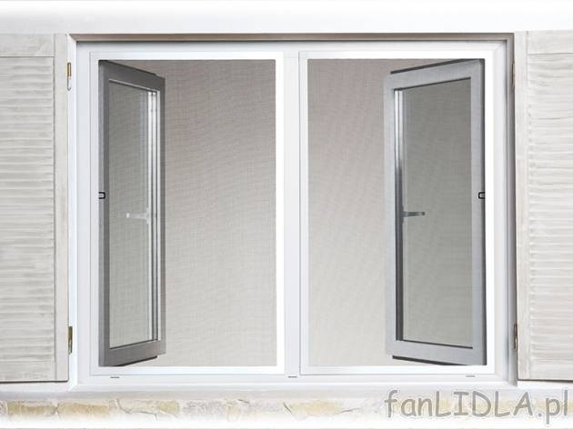 Moskietiera okienna z ramą aluminiową Powerfix, cena 79,90 PLN za 1 szt. 
- stabilna ...