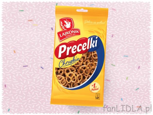 Lajkonik Precelki , cena 2,00 PLN za 130g/1 opak, 100g=1,99 PLN.