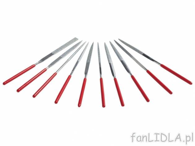 Zestaw 10 pilników diamentowych Powerfix, cena 19,99 PLN za 1 opak. 
- ziarnistość: ...