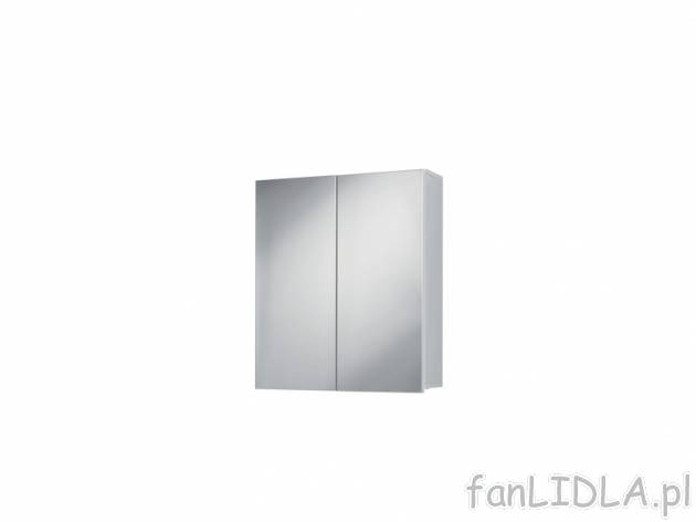 Szafka z lustrem , cena 119,00 PLN za 1 szt. 
- wymiary: 70,3 cm x 60 x 19 cm (wys. ...