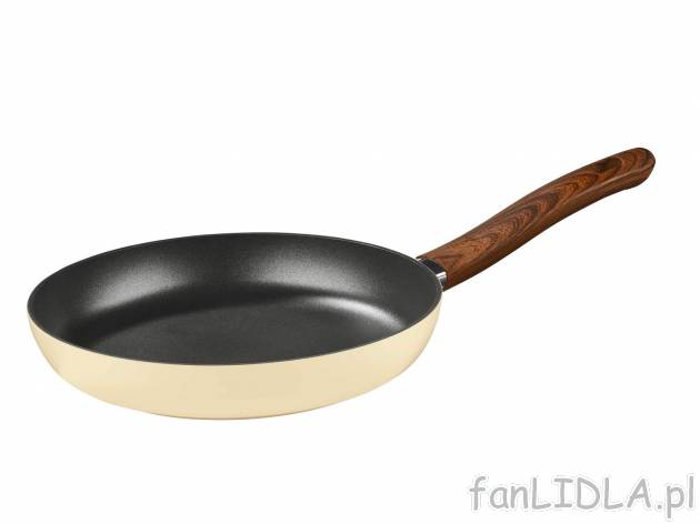 Patelnia z kutego aluminium, Ø ok. 28 cm , cena 55,00 PLN 
- powłoka antyadhezyjna ...