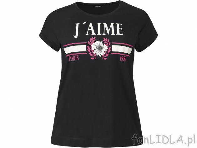 T-shirt  z bawełny , cena 19,99 PLN  
-  100% bawełny
-  rozmiary: L-3XL