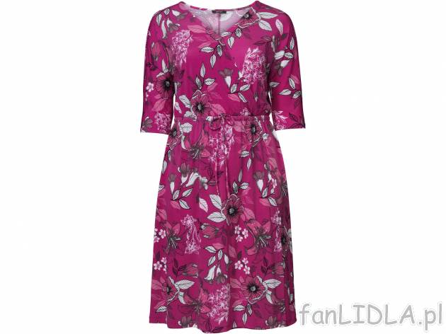 Sukienka , cena 39,99 PLN 
- rozmiary: L-XXL
- elastyczny pas z tasiemką do wiązania
- ...