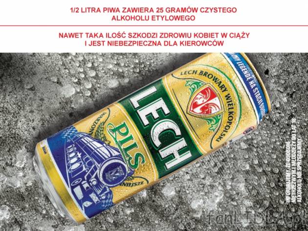 Lech Pils Piwo , cena 2,00 PLN za 500 ml/1 pusz., 1 l=4,18 PLN. 
* artykuł dostępny ...