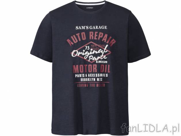 T-shirt z bawełny , cena 19,99 PLN  
-  100% bawełny
-  rozmiary: XXL-4XL
