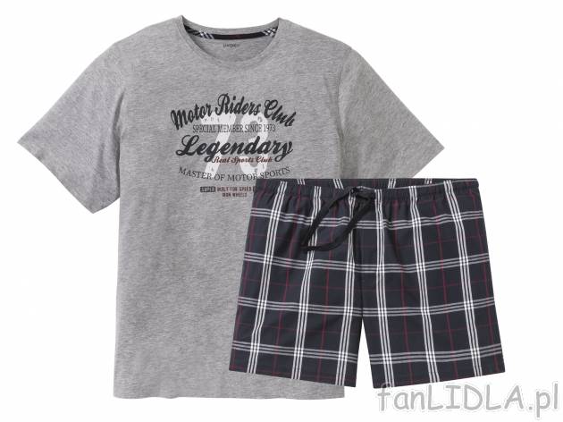 Piżama męska , cena 34,99 PLN 
- rozmiary: XXL-4XL
- 100% bawełny lub jej wysoka ...