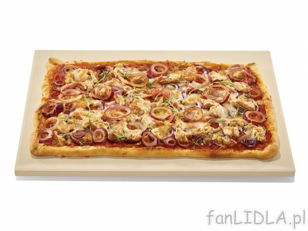 Kamień do pizzy Ernesto, cena 32,99 PLN 
- do piekarnika i grilla
- kamień kordierytowy ...