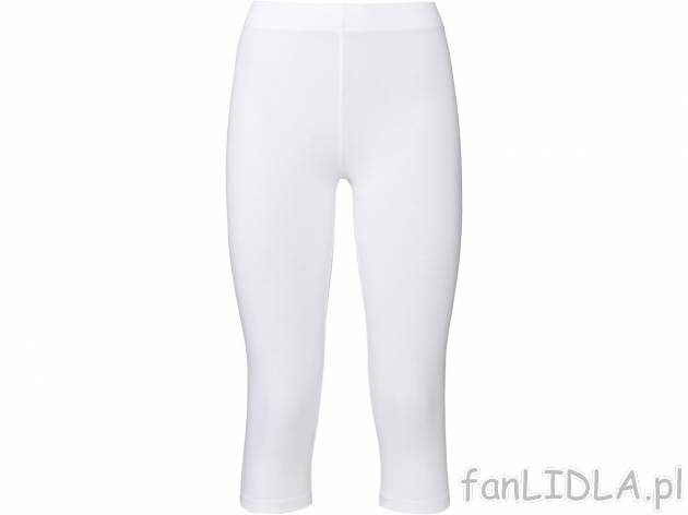 Legginsy 3/4 Esmara, cena 17,99 PLN 
- 95% bawełny, 5% elastanu
- rozmiary: S-L
- ...