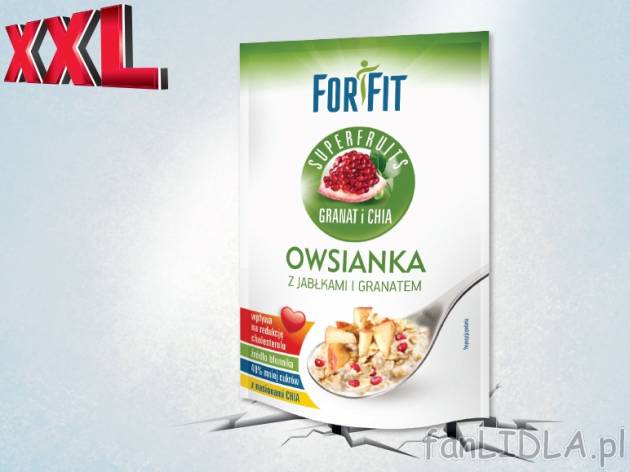 ForFit Owsianka z dodatkami , cena 1,00 PLN za 45 g/1 opak., 100 g=2,87 PLN. 
*artykuł ...