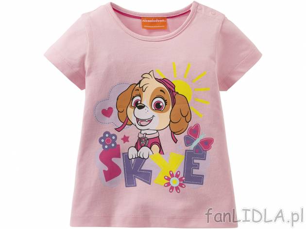 T-shirt dziewczęcy Hohenstein bezpieczne dla zdrowia, przyjazne dla skóry, wytrzymałe, ...