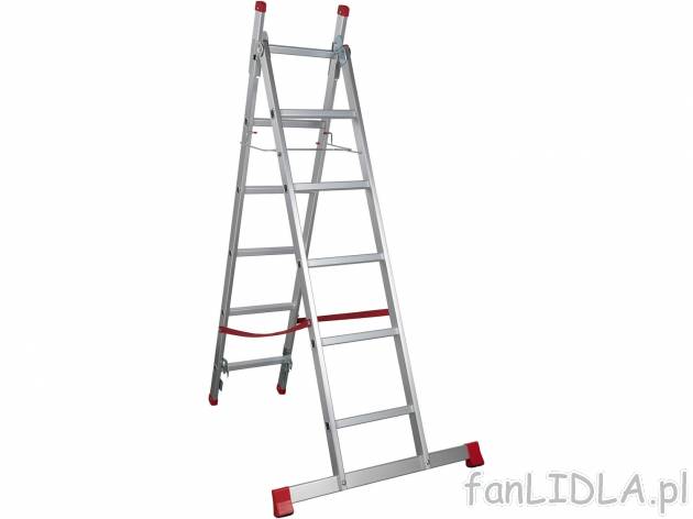 Aluminiowa drabina wielofunkcyjna Powerfix, cena 199,00 PLN 
- 3 w 1: możliwość ...
