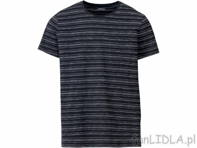 T-shirt Livergy, cena 19,99 PLN 
- 100% bawełny
- rozmiary: M-XXL
- Hohenstein ...
