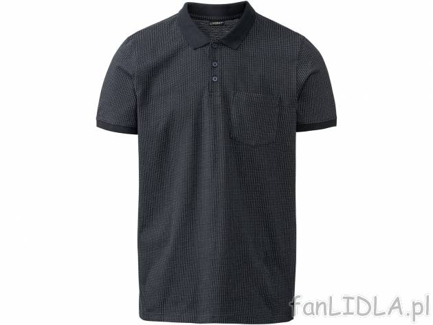 Koszulka polo Livergy, cena 24,99 PLN 
- rozmiary: M-XXL
- 100% bawełny
- Hohenstein ...