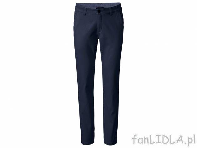 Spodnie typu chino Livergy, cena 44,99 PLN 
- rozmiary: 48-56
- Hohenstein bezpieczne ...