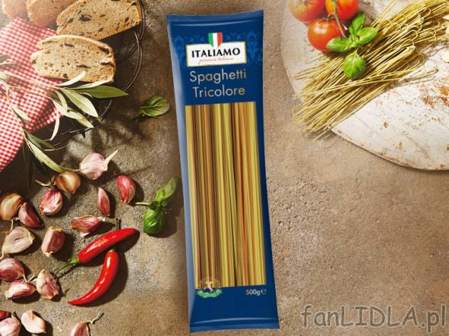 Makaron włoski , cena 2,00 PLN za 500 g/1 opak., 1 kg=5,98 PLN.